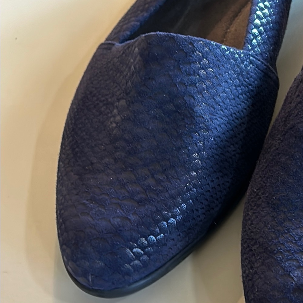 AEROSOLES Blue Textured Flats for Versatile Comfort